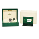 腕時計 ロレックス ROLEX エアキング 116900 ランダム番 自動巻き メンズ ランダム番 黒 緑 ベンツ針 ブラックアウト アラビア