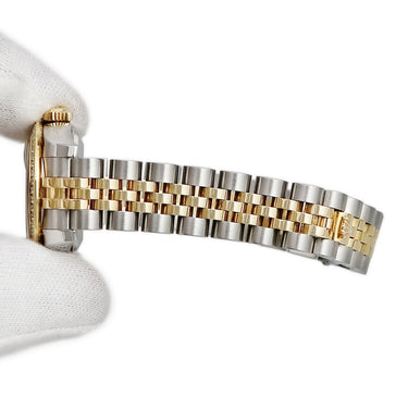 腕時計 ロレックス ROLEX デイトジャスト 179383G ランダム番 自動巻き レディース OH済 ランダム番 K18YG×SS コンビ 純正ダイヤ ジュビリー