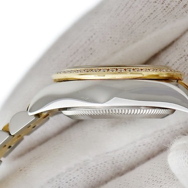 腕時計 ロレックス ROLEX デイトジャスト 179383G ランダム番 自動巻き レディース OH済 ランダム番 K18YG×SS コンビ 純正ダイヤ ジュビリー