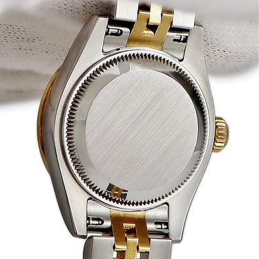 腕時計 ロレックス ROLEX デイトジャスト 179383G ランダム番 自動巻き レディース OH済 ランダム番 K18YG×SS コンビ 純正ダイヤ ジュビリー