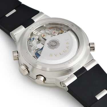腕時計 ブルガリ BVLGARI ディアゴノ ラトラパンテ クロノグラフ CH40PL 自動巻き メンズ Pt950無垢 スモールセコンド ホワイト