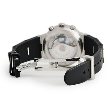 腕時計 ブルガリ BVLGARI ディアゴノ ラトラパンテ クロノグラフ CH40PL 自動巻き メンズ Pt950無垢 スモールセコンド ホワイト