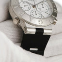 腕時計 ブルガリ BVLGARI ディアゴノ ラトラパンテ クロノグラフ CH40PL 自動巻き メンズ Pt950無垢 スモールセコンド ホワイト