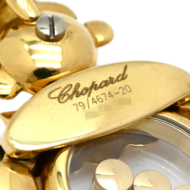 ショパール CHOPARD ピエロ ペンダント イエローゴールド K18YG ダイヤモンド カラーストーン ネックレス 750YG 18K 5石 ムービング