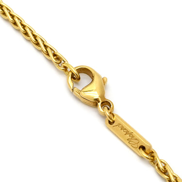 ショパール CHOPARD ピエロ ペンダント イエローゴールド K18YG ダイヤモンド カラーストーン ネックレス 750YG 18K 5石 ムービング