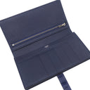 エルメス HERMES ベアンスフレ ブルーマルト アリゲーターマット 長財布 シルバー金具 新品 未使用 青 クロコ 二つ折り財布