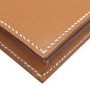 エルメス HERMES ベアンスフレ ゴールド ヴォーエプソン 長財布 シルバー金具 新品 未使用 茶 二つ折り財布