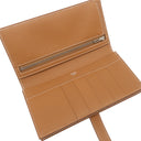エルメス HERMES ベアンスフレ ゴールド ヴォーエプソン 長財布 シルバー金具 新品 未使用 茶 二つ折り財布
