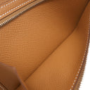 エルメス HERMES ベアンスフレ ゴールド ヴォーエプソン 長財布 シルバー金具 新品 未使用 茶 二つ折り財布