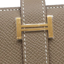 エルメス HERMES ベアンスフレ エトゥープ ヴォーエプソン 長財布 ゴールド金具 新品 未使用 グレージュ 二つ折り財布