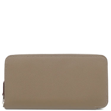 エルメス HERMES アザップロング シルクイン エトゥープ エバーカラー 長財布 シルバー金具 新品 未使用 グレージュ ラウンドファスナー