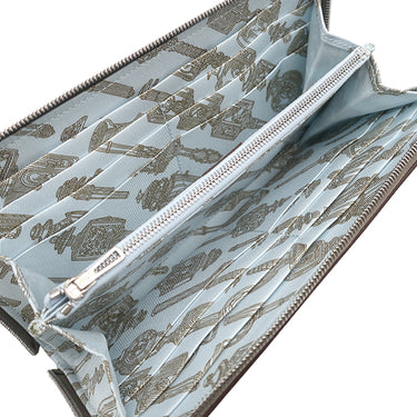 エルメス HERMES アザップロング シルクイン エトゥープ エバーカラー 長財布 シルバー金具 新品 未使用 グレージュ ラウンドファスナー