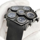 腕時計 ジェイコブ JACOB グランド JC-GR5-18 クオーツ メンズ PVD加工SS 五角形 ジェット機タービンエンジン 黒 GMT