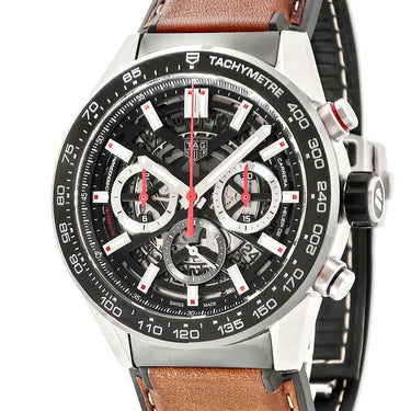 腕時計 タグホイヤー TAG Heuer カレラ キャリバー ホイヤー02 クロノグラフ CBG2A10.FT6169 自動巻き メンズ スケルトン スモールセコンド