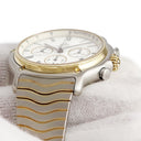 腕時計 エベル Ebel 1911 エルプリメロ クロノグラフ 1134901 自動巻き メンズ K18YG×SS コンビ デイト スモールセコンド ホワイト