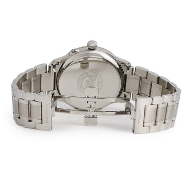 腕時計 ロンジン LONGINES リンドバーグ アワーアングル L2.601.4 自動巻き メンズ 日本限定 ブラック 黒 ハンターケース 回転ベゼル