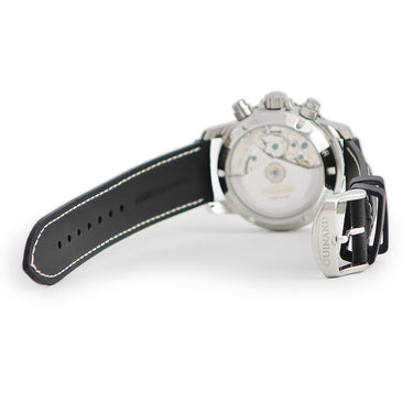 腕時計 ギナーン GUINAND 40シリーズ パイロット クロノグラフ 40.50-01 自動巻き メンズ スモールセコンド デイデイト 回転ベゼル