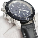 腕時計 ギナーン GUINAND 40シリーズ パイロット クロノグラフ 40.50-01 自動巻き メンズ スモールセコンド デイデイト 回転ベゼル