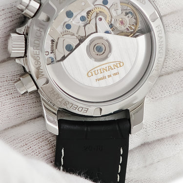 腕時計 ギナーン GUINAND 40シリーズ パイロット クロノグラフ 40.50-01 自動巻き メンズ スモールセコンド デイデイト 回転ベゼル