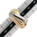 カルティエ Cartier トリニティ クッション リング LM B4239949 ホワイトゴールドXイエローゴールドXピンクゴールド K18WG K18YG K18PG #49(JP9) リング 指輪 3連 3カラー スクエア 7号