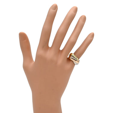 カルティエ Cartier トリニティ クッション リング LM B4239949 ホワイトゴールドXイエローゴールドXピンクゴールド K18WG K18YG K18PG #49(JP9) リング 指輪 3連 3カラー スクエア 7号