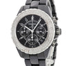 腕時計 シャネル CHANEL J12 クロノグラフ H0940 自動巻き メンズ ブラックセラミック ダイヤ アラビア 黒 デイト スモールセコンド
