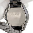 腕時計 シャネル CHANEL J12 クロノグラフ H0940 自動巻き メンズ ブラックセラミック ダイヤ アラビア 黒 デイト スモールセコンド