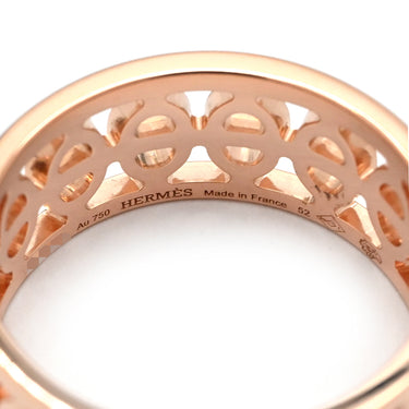 エルメス HERMES シェーヌダンクル ディヴィーヌ PM H222606Bv000 ピンクゴールド K18PG #52 リング 指輪 Au750 18K 18金 12.5号