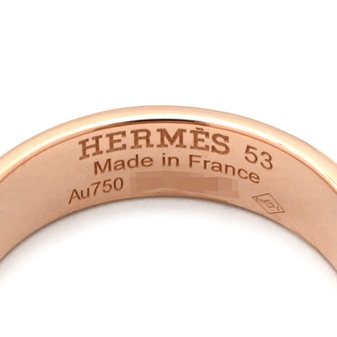 エルメス HERMES ケリー PM H109041B 00053 ピンクゴールド K18PG ダイヤモンド #53 リング 指輪 Au750 18K 18金 4P 4石 4粒 ダイヤ トゥレクラスプ 13号