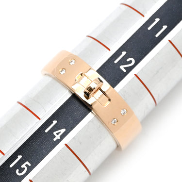 エルメス HERMES ケリー PM H109041B 00053 ピンクゴールド K18PG ダイヤモンド #53 リング 指輪 Au750 18K 18金 4P 4石 4粒 ダイヤ トゥレクラスプ 13号