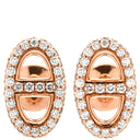 エルメス HERMES シェーヌダンクル ファランドール ピアス パヴェダイヤ H221516B 00 ピンクゴールド K18PG ピアス Au750 18K 18金