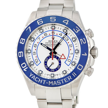 腕時計 ロレックス ROLEX ヨットマスター 2 116680 ランダム番 自動巻き メンズ ランダム番 ホワイト ブルー レガッタ クロノグラフ