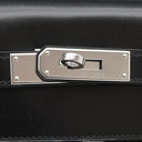 エルメス HERMES ケリーラキ 32 内縫い ブラック ボックスカーフ トワルオフィシエ 2WAYバッグ シルバー金具 黒 ショルダー ハンドバッグ 希少