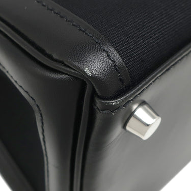 エルメス HERMES ケリーラキ 32 内縫い ブラック ボックスカーフ トワルオフィシエ 2WAYバッグ シルバー金具 黒 ショルダー ハンドバッグ 希少