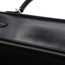 エルメス HERMES ケリーラキ 32 内縫い ブラック ボックスカーフ トワルオフィシエ 2WAYバッグ シルバー金具 黒 ショルダー ハンドバッグ 希少