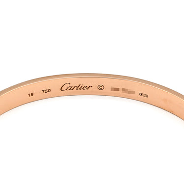 カルティエ Cartier LOVE ラブブレス B6067418 ピンクゴールド K18PG #18 ブレスレット 750 18K バングル