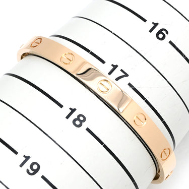 カルティエ Cartier LOVE ラブブレス B6067418 ピンクゴールド K18PG #18 ブレスレット 750 18K バングル