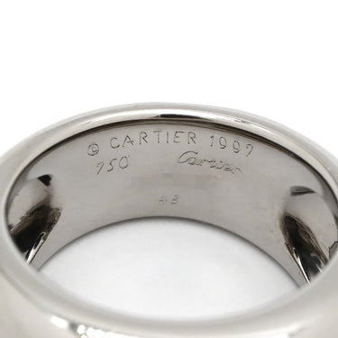 カルティエ Cartier ヌーベルバーグ ホワイトゴールド K18WG #48(JP8) リング 指輪 750 18K 8号