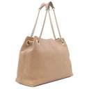 グッチ GUCCI ソーホー インターロッキングG 536196 ベージュ レザー トートバッグ ゴールド金具 ブラウン 茶 ハンドバッグ