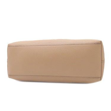グッチ GUCCI ソーホー インターロッキングG 536196 ベージュ レザー トートバッグ ゴールド金具 ブラウン 茶 ハンドバッグ