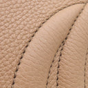 グッチ GUCCI ソーホー インターロッキングG 536196 ベージュ レザー トートバッグ ゴールド金具 ブラウン 茶 ハンドバッグ