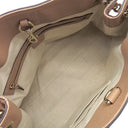 グッチ GUCCI ソーホー インターロッキングG 536196 ベージュ レザー トートバッグ ゴールド金具 ブラウン 茶 ハンドバッグ