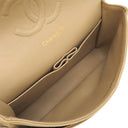 シャネル CHANEL マトラッセ 25 フラップバッグ A01112 ベージュ レザー ショルダーバッグ ゴールド金具 ダブルフラップ ダブルチェーン