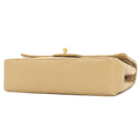 シャネル CHANEL マトラッセ 25 フラップバッグ A01112 ベージュ レザー ショルダーバッグ ゴールド金具 ダブルフラップ ダブルチェーン