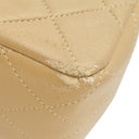 シャネル CHANEL マトラッセ 25 フラップバッグ A01112 ベージュ レザー ショルダーバッグ ゴールド金具 ダブルフラップ ダブルチェーン