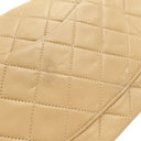 シャネル CHANEL マトラッセ 25 フラップバッグ A01112 ベージュ レザー ショルダーバッグ ゴールド金具 ダブルフラップ ダブルチェーン