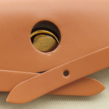 エルメス HERMES エールバッグジップPM 31 ベージュ×ゴールド トワルアッシュ ヴァッシュハンター 2WAYバッグ 茶 ルトゥルネ