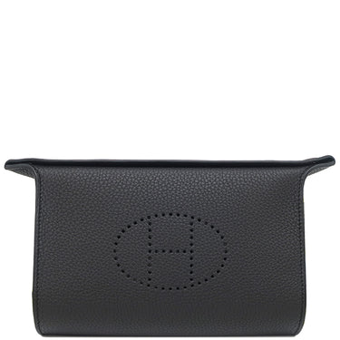 エルメス HERMES ヴィドポッシュ ブラック×ジョーヌナプル トゴ ショルダーバッグ シルバー金具 黒 黄色 クロスボディ