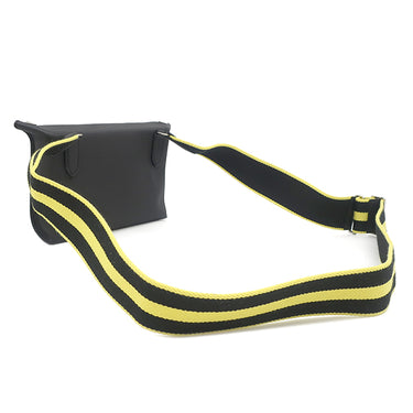 エルメス HERMES ヴィドポッシュ ブラック×ジョーヌナプル トゴ ショルダーバッグ シルバー金具 黒 黄色 クロスボディ