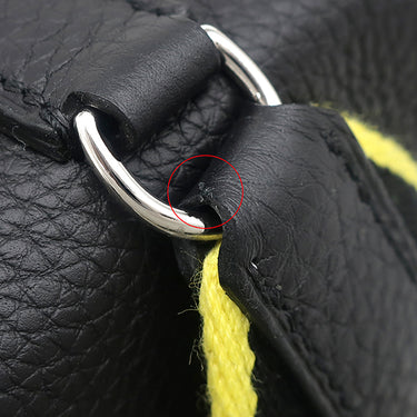 エルメス HERMES ヴィドポッシュ ブラック×ジョーヌナプル トゴ ショルダーバッグ シルバー金具 黒 黄色 クロスボディ